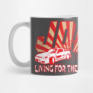 JDM Drift Car Living For The Corners Graphic , Japanese Domestic Market Mug